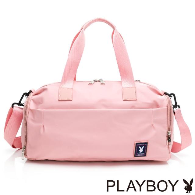 【PLAYBOY】旅行袋 尼龍系列(粉色)
