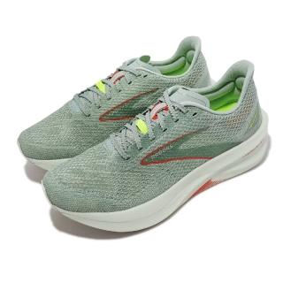 【BROOKS】競速跑鞋 Hyperion Elite 3 男鞋 綠 橘 透氣 輕量 碳板鞋 緩震 路跑 運動鞋(1000421D492)