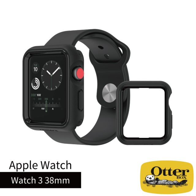 【OtterBox】Apple Watch 3 38mm EXO Edge 保護殼(黑)