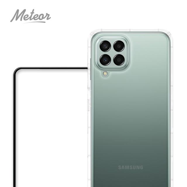 【Meteor】SAMSUNG Galaxy M53 5G 手機保護超值2件組-活動品(透明空壓殼+鋼化膜)