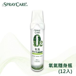 【SPRAY CARE+】O2氧氣隨身瓶-含吸嘴(12入)