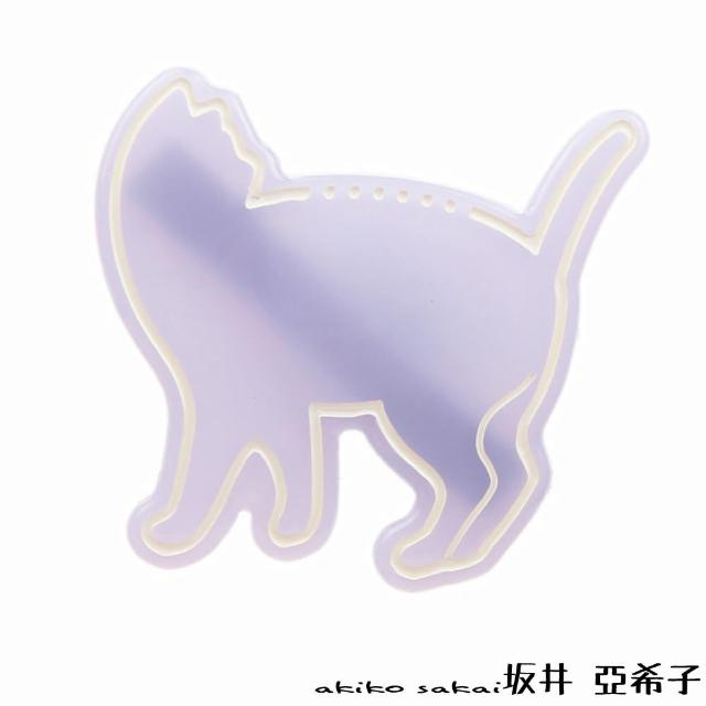 【Akiko Sakai】天使貓咪插畫風造型瀏海髮夾(可愛有趣 送禮 禮物)