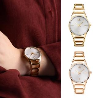 【Calvin Klein 凱文克萊】CK 簡約簍空鏈帶錶 手錶 女錶 母親節(共2款)