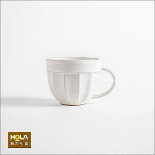【HOLA】彩夏手感陶瓷咖啡杯250ml 白