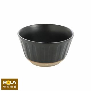 【HOLA】芸點陶瓷4.75吋碗 黑