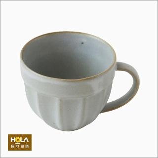 【HOLA】彩夏手感陶瓷咖啡杯250ml 灰