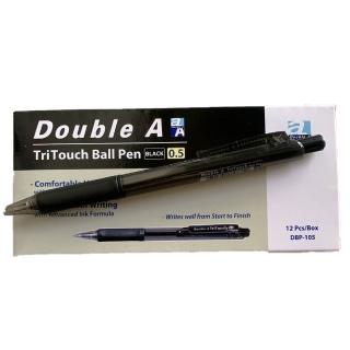 【Double A】Double A按壓式原子筆0.5mm黑/12支/盒DABP21001