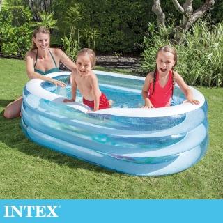 【INTEX】海洋朋友戲水池163x107x46cm 適用三歲+(57482NP)