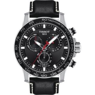 【TISSOT 天梭】Supersport 三眼計時手錶-45.5mm 女王節(T1256171605100)