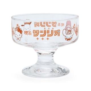 【小禮堂】Sanrio大集合 玻璃布丁杯 《昭和喫茶館3.0》(平輸品)