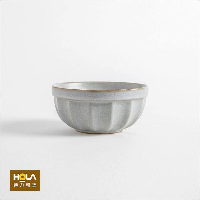 【HOLA】彩夏手感陶瓷5吋碗 灰
