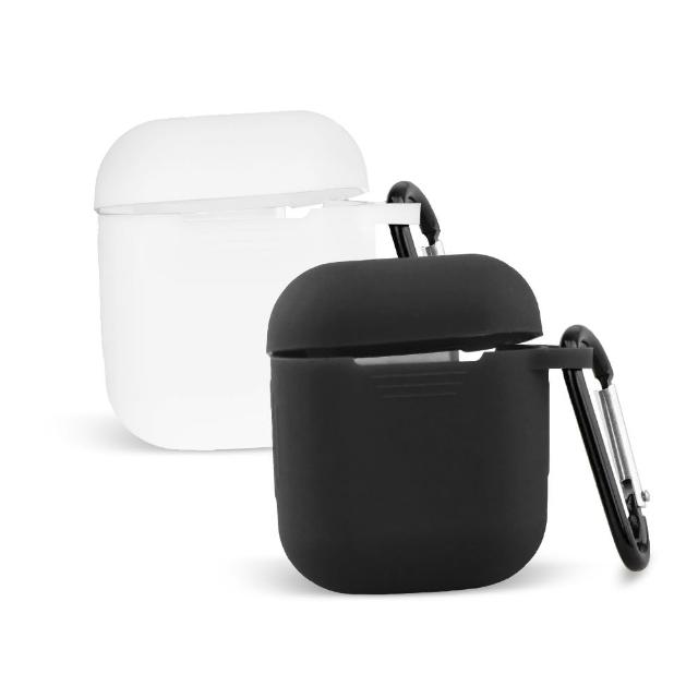 【Sunland】MOE317-C 蘋果藍牙耳機矽膠保護套(黑+白)
