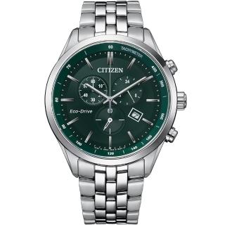 【CITIZEN 星辰】GENTS領袖王Wilson光動能不鏽鋼帶錶款(AT2149-85X)