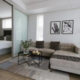 【山德力】斑駁藝術感地毯160X230貝布拉(適用於客廳、起居室空間)