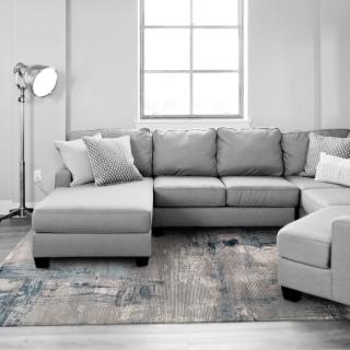 【山德力】土耳其斑駁質感地毯160X230斯特倫(適用於客廳、起居室空間)