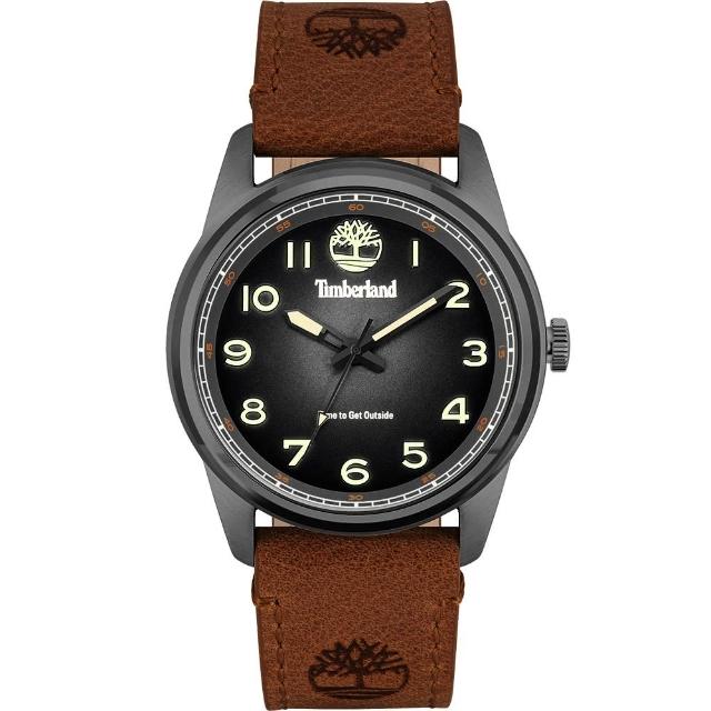 【Timberland】天柏嵐 都會時尚大三針手錶-煙燻灰/45mm(TDWGA2152103)