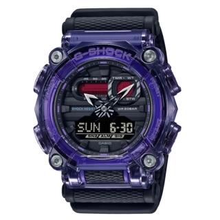 【CASIO 卡西歐】G-SHOCK 時尚潮流半透明雙顯手錶(GA-900TS-6A)