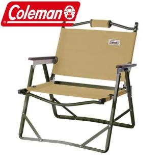 【Coleman】輕薄摺疊椅 土狼棕 CM-34675(CM-34675)