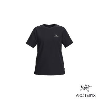 【Arcteryx 始祖鳥】女 LOGO 短袖 休閒 Tee(黑/空氣灰)