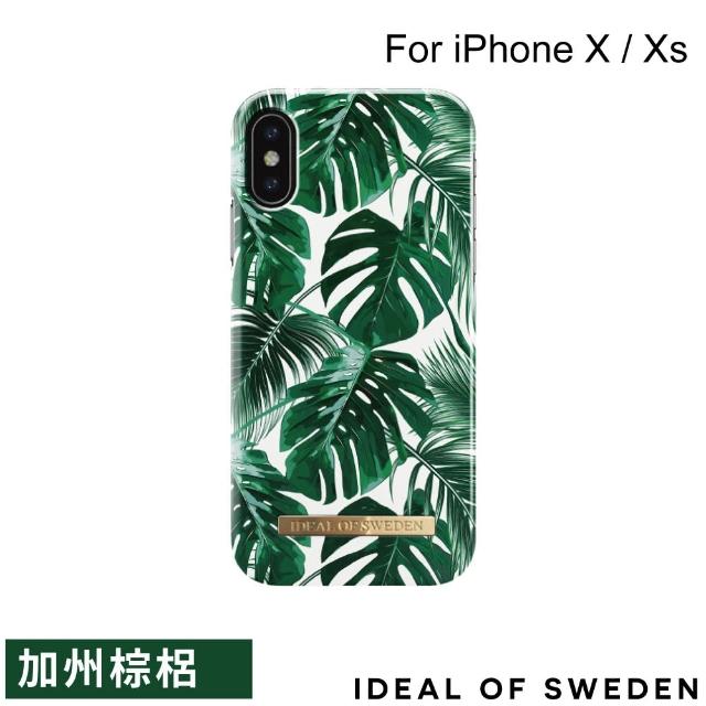 【iDeal Of Sweden】iPhone X / Xs 5.8吋 北歐時尚瑞典流行手機殼(加州棕梠)