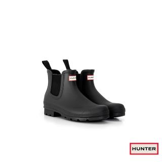 【HUNTER】男鞋 - Original切爾西霧面踝靴(黑色)