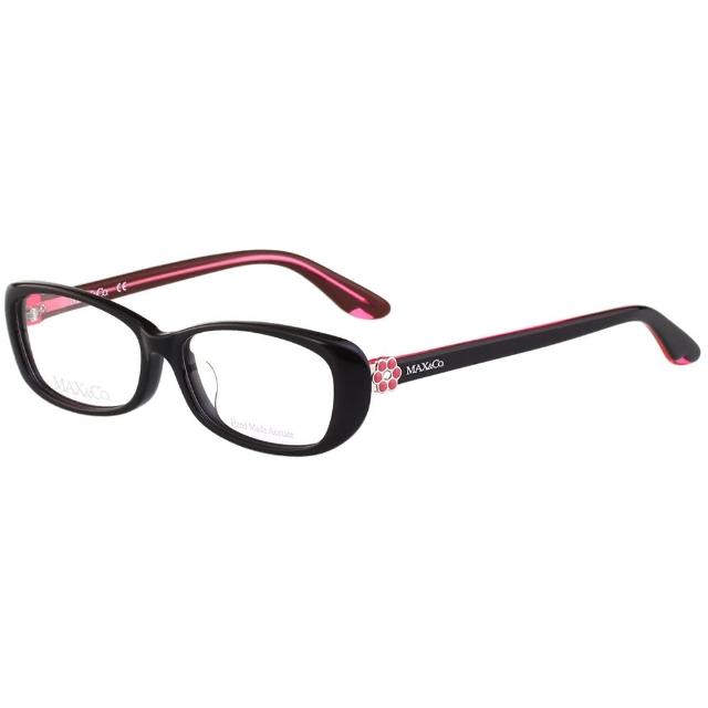 【MAX&CO】時尚光學眼鏡 MAC4052F(黑色)