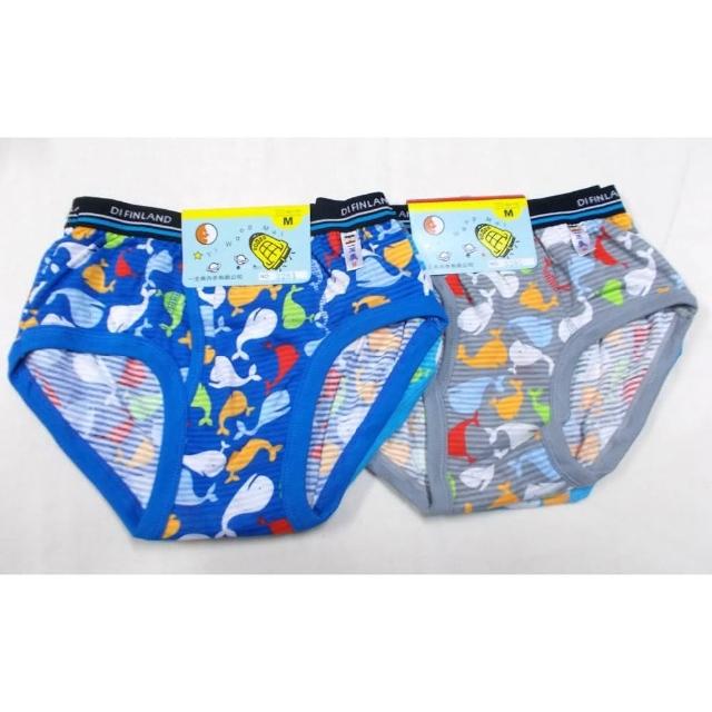 LOVIN BABY 一王美舒適鯨魚男童平口褲(6件組 隨機取色3281)