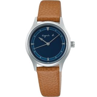 【agnes b.】土耳其藍時尚女錶 手錶 指針錶 禮物(VJ21-KYV0J /BH8061X1)