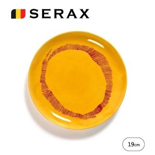【SERAX】OTTO圓盤2入禮盒組D19cm-黃底紅圈(比利時米其林餐瓷家飾)