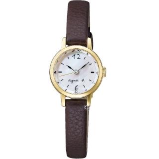 【agnes b.】marcello系列 精緻小巧時尚女錶 手錶 指針錶 禮物(VC01-KVS0G/BX2009X1)