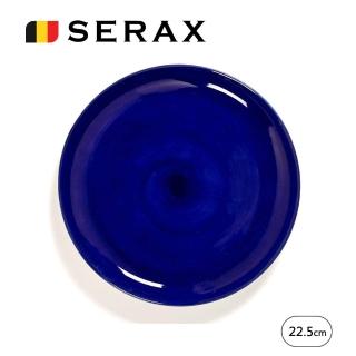 【SERAX】OTTO圓盤2入禮盒組D22.5cm-靛藍(比利時米其林餐瓷家飾)