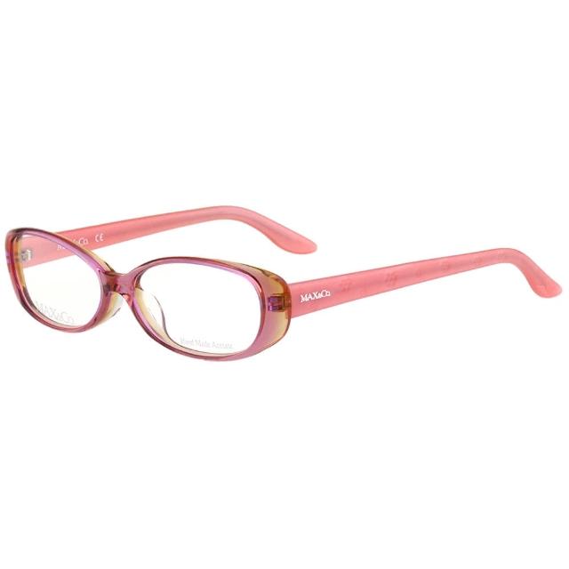 【MAX&CO】時尚光學眼鏡 MAC4050J(透明粉)