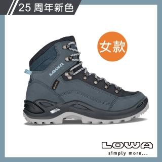 【LOWA】女 中筒多功能健行鞋 煙藍 RENEGADE GTX MID Ws(LW320945-0619/防水登山鞋)