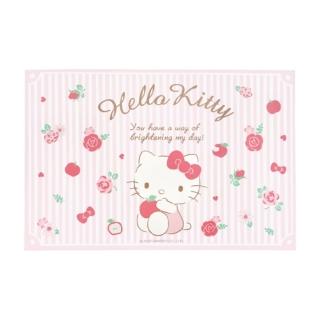 【小禮堂】Hello Kitty 廚房防油貼紙 90x60cm 《粉玫瑰款》(平輸品)