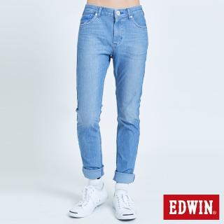 【EDWIN】男裝 JERSEYS迦績EJ2超彈窄直筒牛仔褲(漂淺藍)