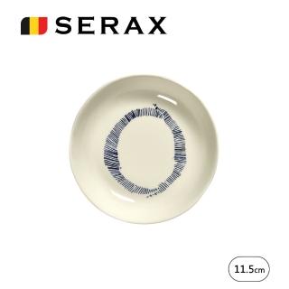 【SERAX】OTTO圓碟4入禮盒組D11.5cm-白底藍圈(比利時米其林餐瓷家飾)