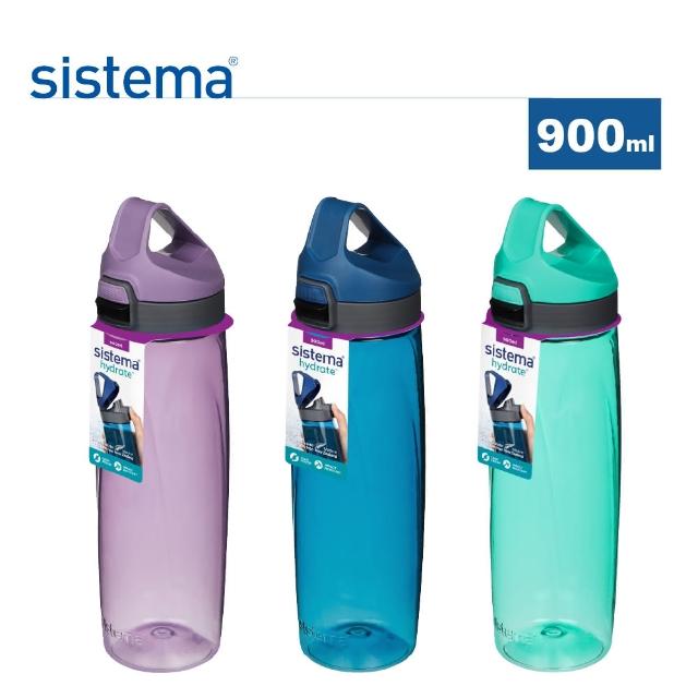 【SISTEMA】紐西蘭進口隨身提環水壺-900ml(顏色隨機)
