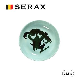 【SERAX】OTTO圓碟4入禮盒組D11.5cm-綠底花椰菜(比利時米其林餐瓷家飾)