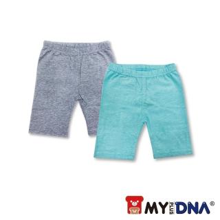 【MY+DNA 熊本部】寶寶純棉短褲二件組-淺綠/灰(B0105-45-85)