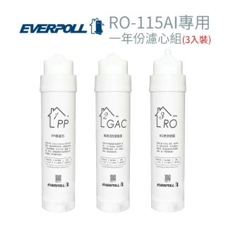 【EVERPOLL】RO-115AI專用 一年份濾心組(3入裝)