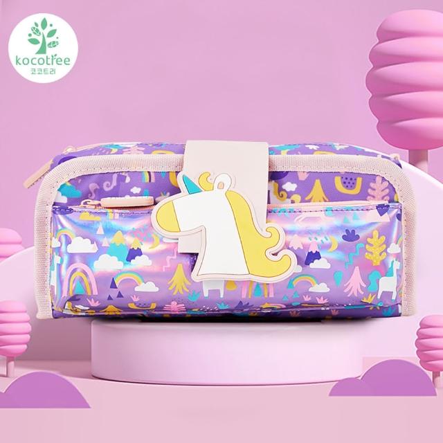 【Kocotree】造型筆袋-獨角獸粉紫小馬