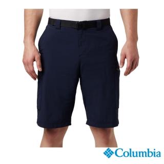 【Columbia 哥倫比亞 官方旗艦】男款- Omni-Shade UPF50快排短褲-深藍(UAE40840NY / 2022年春夏商品)