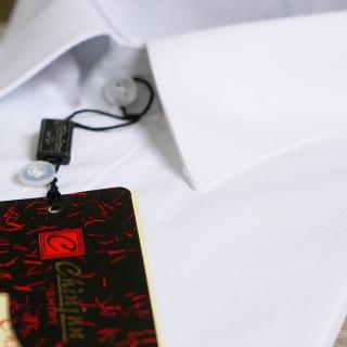 【CHINJUN/65系列】機能舒適襯衫-長袖短袖、白底斜紋、8087、S8087(商務 口袋)