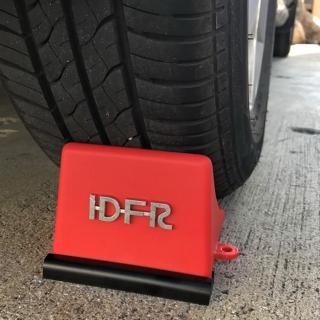 【IDFR】車輪擋 輪擋 車擋 輪胎擋 - 小款 紅色 2入(停車 安全 止滑 防滾 貨運)