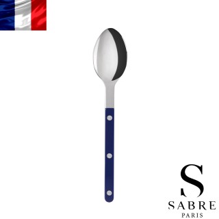【Sabre Paris】Bistrot復古酒館純色系列-亮面主餐湯匙-寶石藍