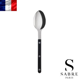 【Sabre Paris】Bistrot復古酒館純色系列-亮面主餐湯匙-黑