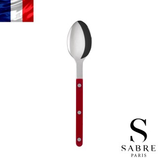 【Sabre Paris】Bistrot復古酒館純色系列-亮面主餐湯匙-酒紅