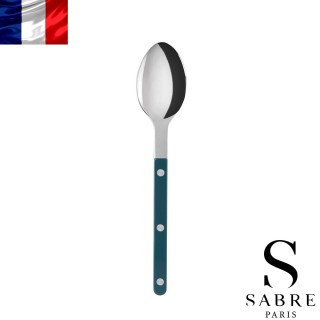 【Sabre Paris】Bistrot復古酒館純色系列-亮面主餐湯匙-湖水藍