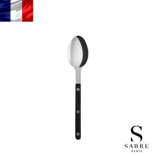 【Sabre Paris】Bistrot復古酒館純色系列-亮面主餐茶匙-黑
