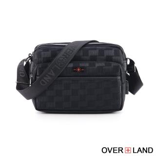 【OverLand】美式十字軍 - 美式潮酷格紋斜背包(5710)